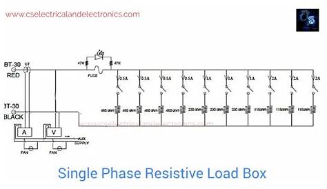 Single Phase Resistive Load Box, Construction, Working, Applications