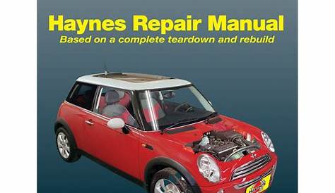 Mini Cooper, Cooper S, Clubman & Clubman S (02-13) Haynes Repair Manual