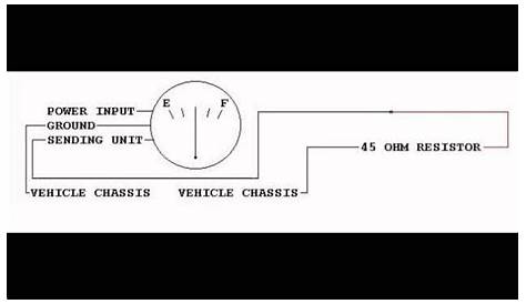 chevy fuel gauge ohms