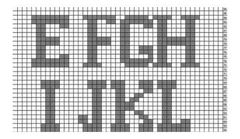 58+ Trendy knitting charts letters free pattern | Crochet alphabet