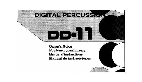 Yamaha DD-11 Owner's manual | Manualzz