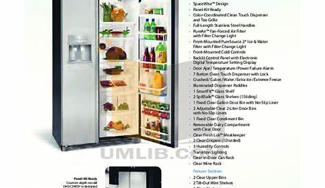 PDF manual for Frigidaire Refrigerator PHSC39EHSS