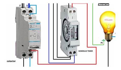 electronic timer relay wiring diagram
