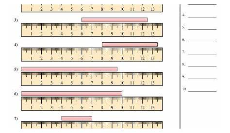 reading a metric ruler worksheets answers