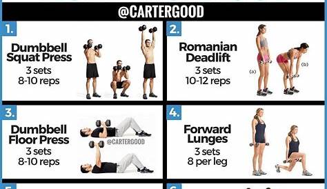 DUMBBELL FULL BODY WORKOUT | Dumbell full body workout, Full body
