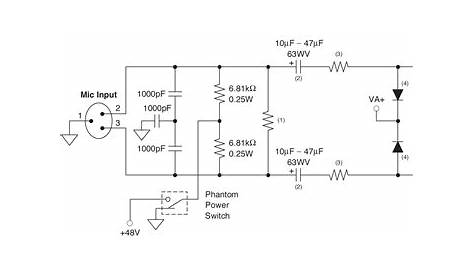 Mic Preamp Phantom Power Schematic - IOT Wiring Diagram