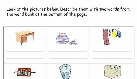 materials worksheet grade 3