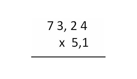 Multiplicaciones con decimales. Distintos casos y ejercicios para practicar