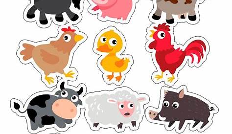 free printable farm animal cutouts