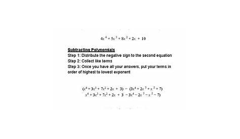 Adding, Subtracting, & Multiplying Polynomials by Savannah McGee