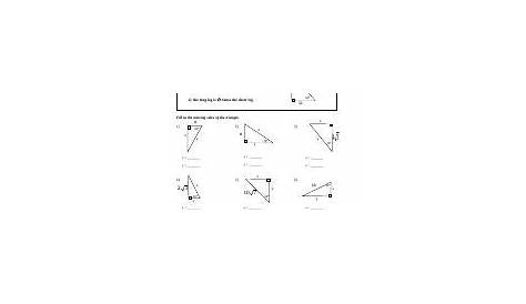 30-60-90 triangle worksheet answer key