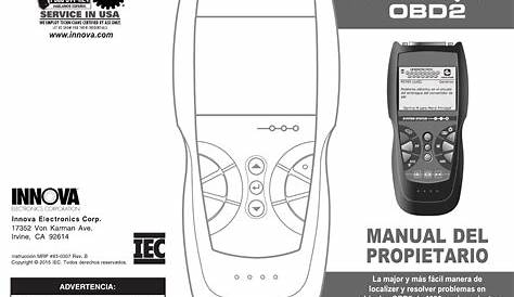 Innova 3100i Owner's manual | Manualzz