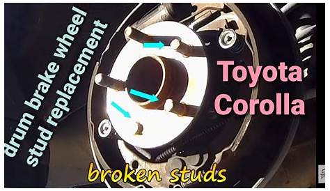 Toyota Corolla Wheel stud replacement - YouTube