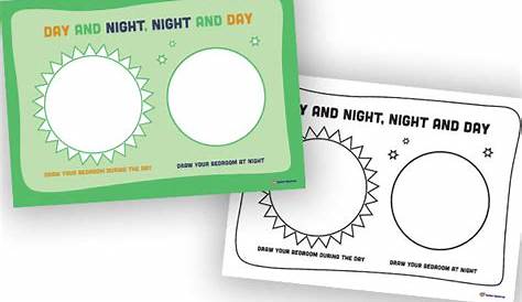 Day and Night, Night and Day Worksheet - K-3 Teacher Resources
