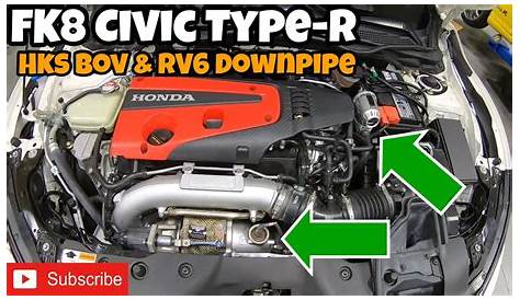 FK8 Honda Civic Type-R - Installing RV6 Ceramic Downpipe Front Pipe HKS