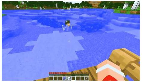 how to swim in minecraft