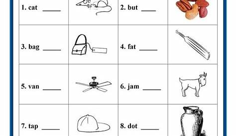 rhyming words worksheets for kindergarten