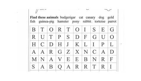 grade 3 nature word search worksheet