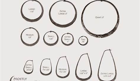 hoop earring size chart in inches