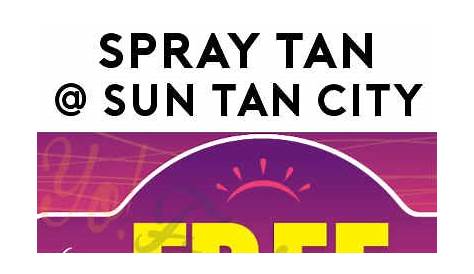 Sun Tan City Spray Tan Chart