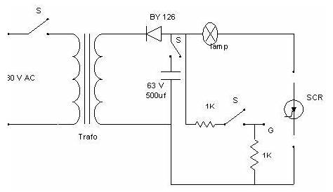 scr tester circuit diagram