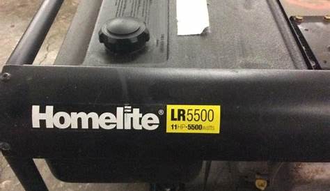 a Homelite LR 5500 portable generator, 11 H.P. and 5500 watt
