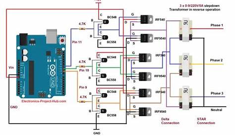 microcontroller based power inverter circuit diagram