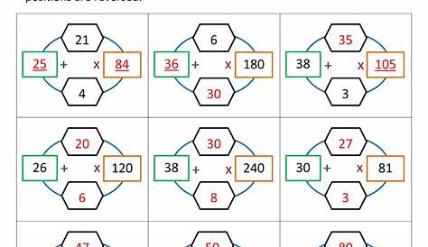 multiplication puzzle worksheet