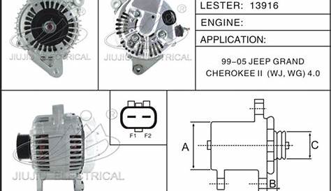 2000 jeep cherokee alternator wiring diagram