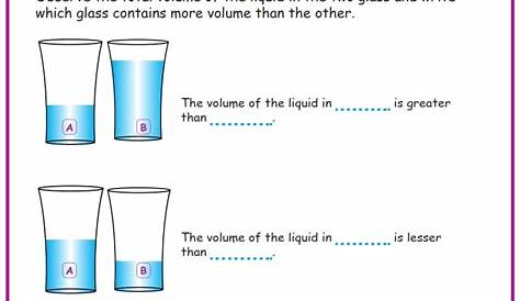 liquid measurement worksheet 4th grade