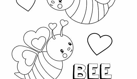 Cute Valentine's Day Coloring Pages for Kids - Crazy Little Projects