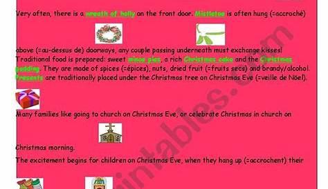 holiday traditions kindergarten worksheet