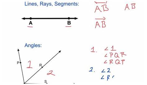 geometric notation worksheet