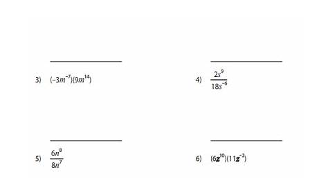 Worksheets for Simplifying Expressions With Exponents Worksheet