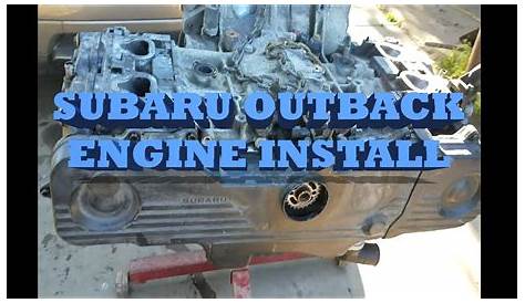 2003 Subaru Outback Engine Removall and Install - YouTube