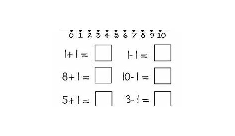 Number Line Addition and Subtraction Worksheet by A Sunny Day in K