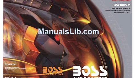 BOSS AUDIO SYSTEMS BV430RVM USER MANUAL Pdf Download | ManualsLib
