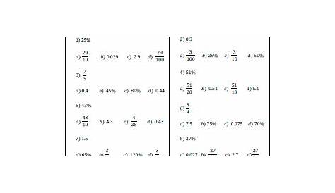 equivalent fractions and decimals worksheet