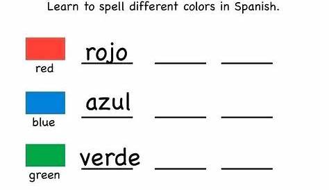 spanish for beginners worksheets
