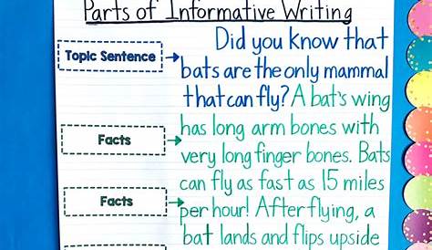 informative writing anchor chart