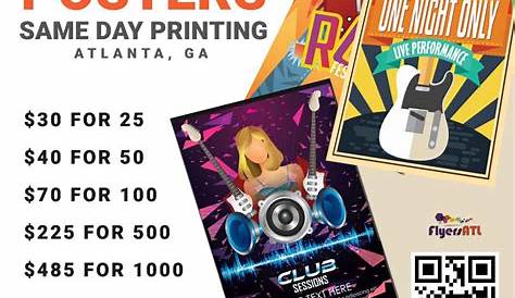 Cheap Poster Printing Size Same Day Printing near Atlanta | Print Posters