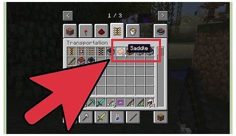 how do you make a saddle in minecraft