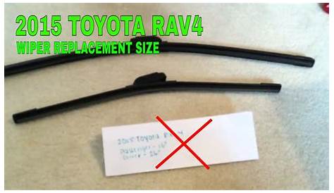 🚗 🚕 2015 Toyota RAV4 Wiper Blade Replacement Size 🔴 - YouTube