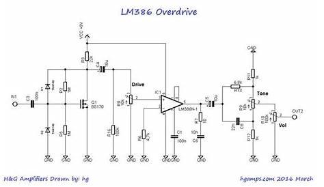 LM386 Overdrive guitar effect. Strong, dry and rough sound. | Guitar