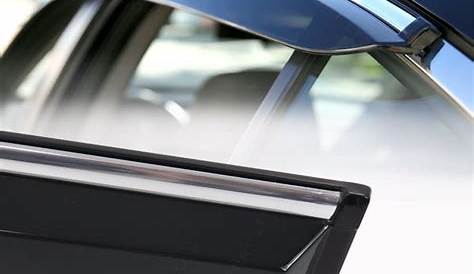 Fit 07-11 Honda CRV Chrome Trim Injection Side Window Visor Sun Vent EX