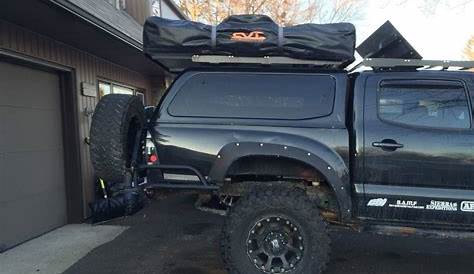 toyota tacoma roof top tent rack