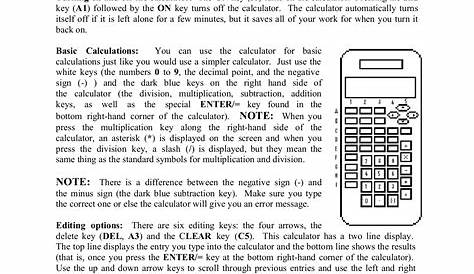 Download free pdf for TI TI-30X IIS Calculator manual