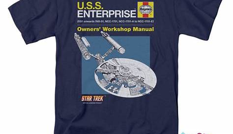 Haynes Enterprise Owners Manual Star Trek Movie T Shirt - 90sclothes.com