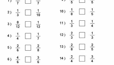 fractions with different denominators worksheet