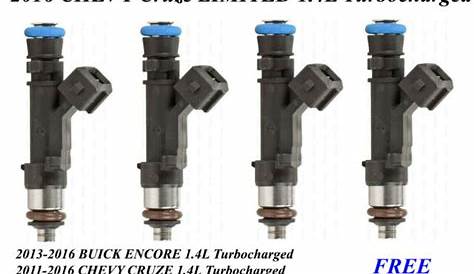 4 Genuine Bosch Fuel Injectors For 2016 CHEVY Cruze LIMITED 1.4L